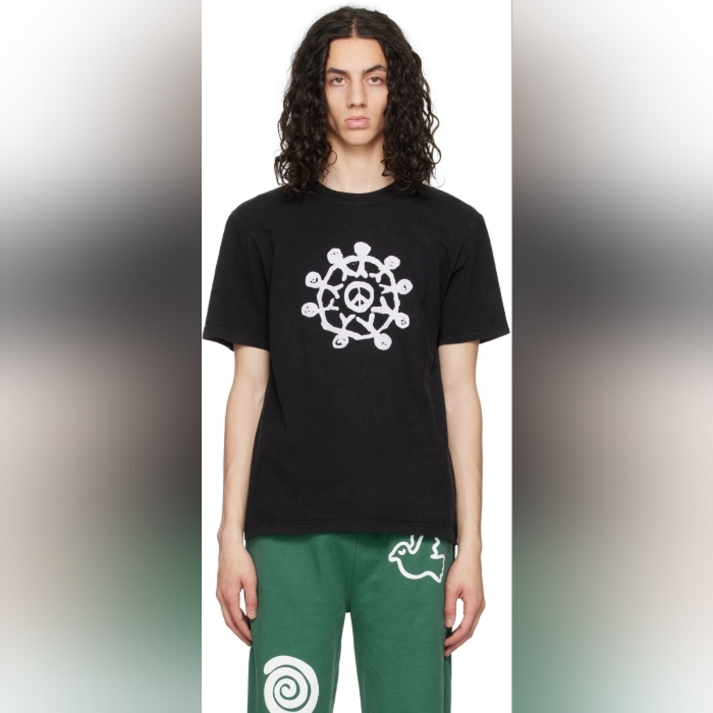 NWT Carne Bollente Make Love Not War Black Tee XL